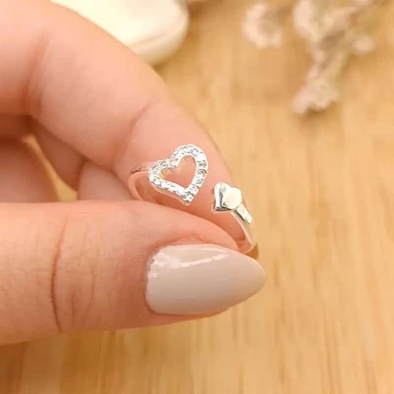 Anillo Amour Falange 🤍🤍 Corazones