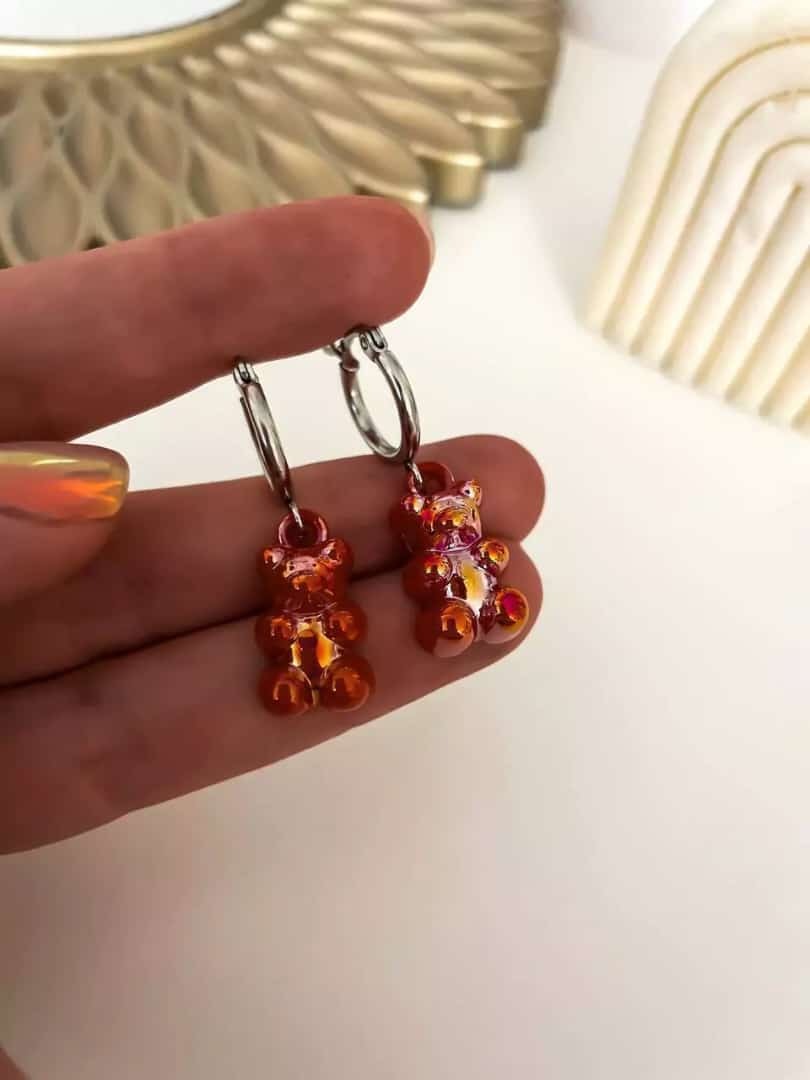 Aros Teddy Rojo ❤️