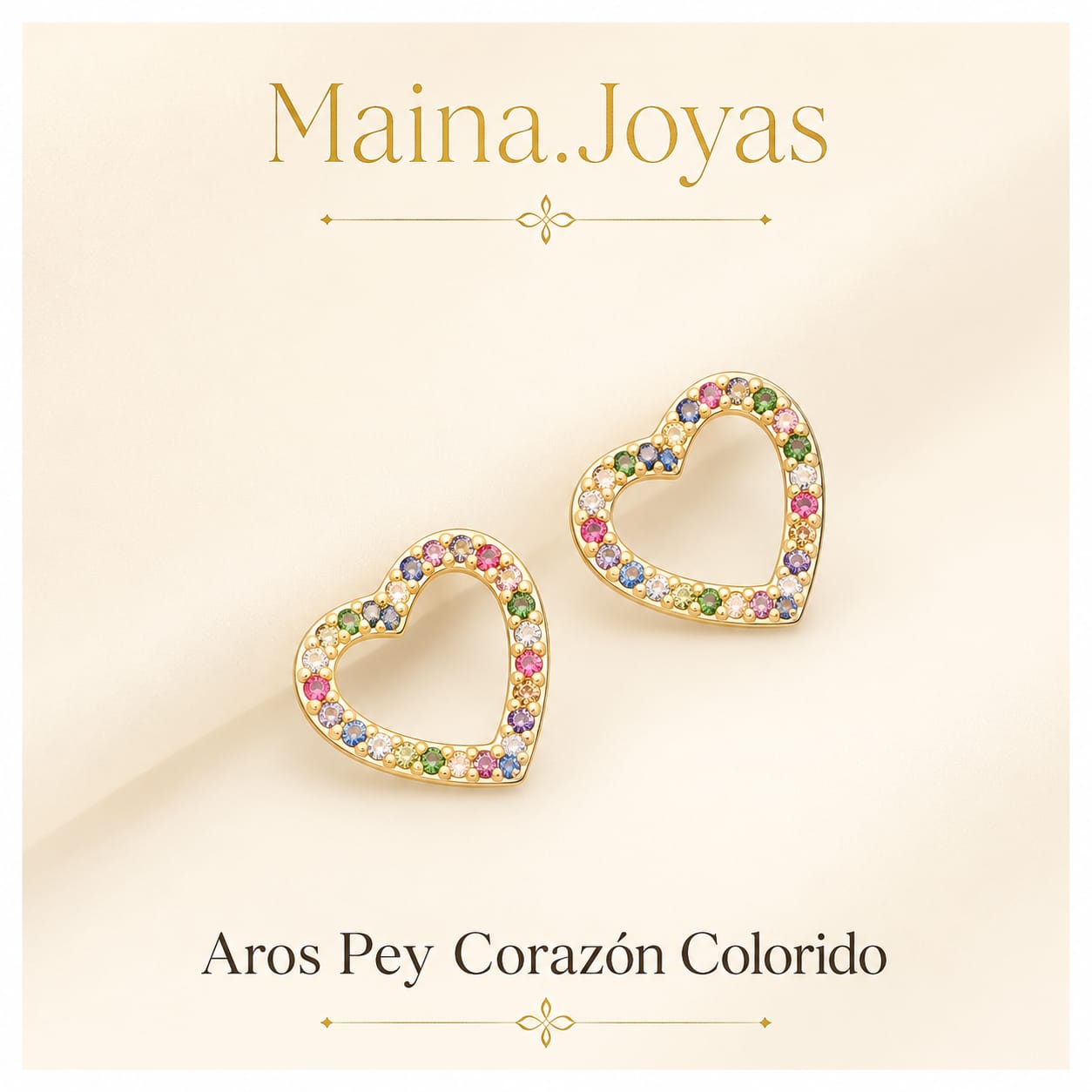 Aros Pey Corazón Colorido 🌈