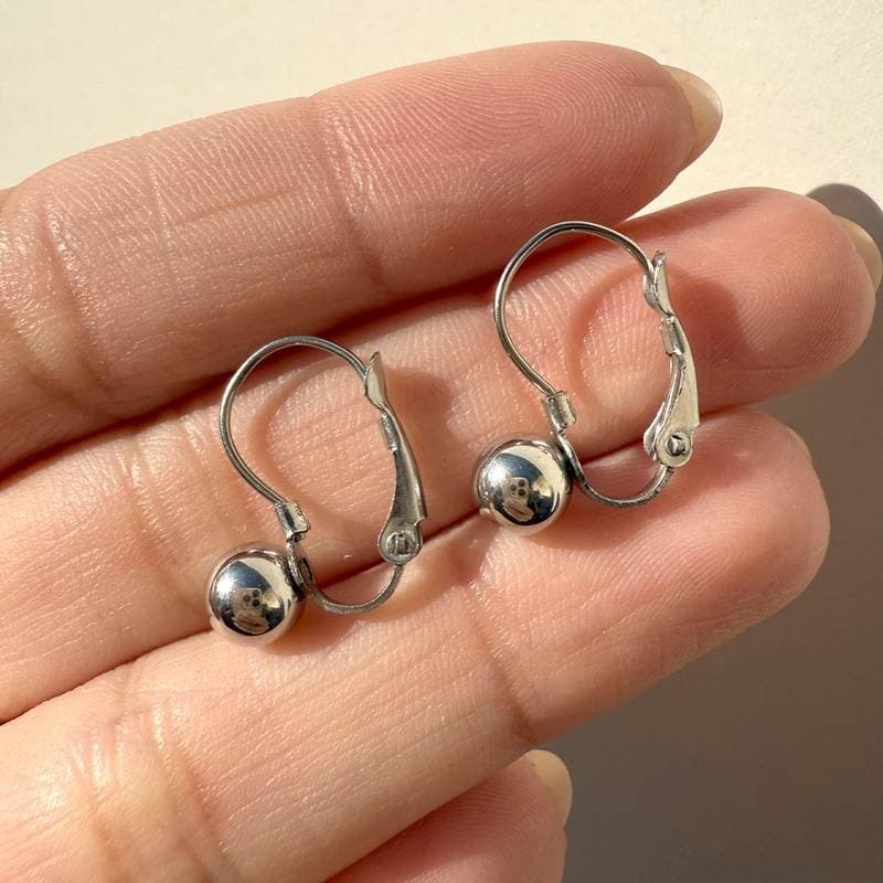 Argollas + Bolitas 6 mm AQ ✨
