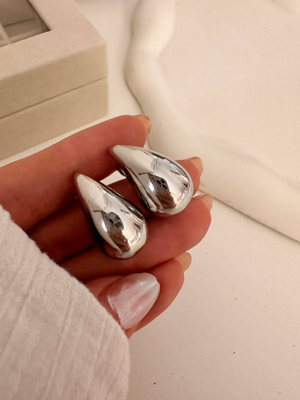 Aros Gota Chunky 2,5 cm💧✨