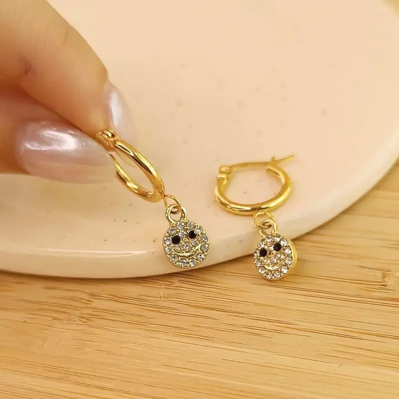 Argollas c/Dije Carita Feliz 🙂