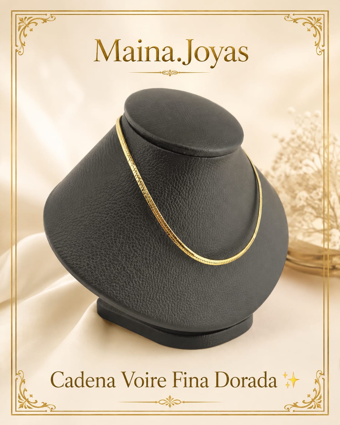 Cadena Voire Fina Dorada ✨