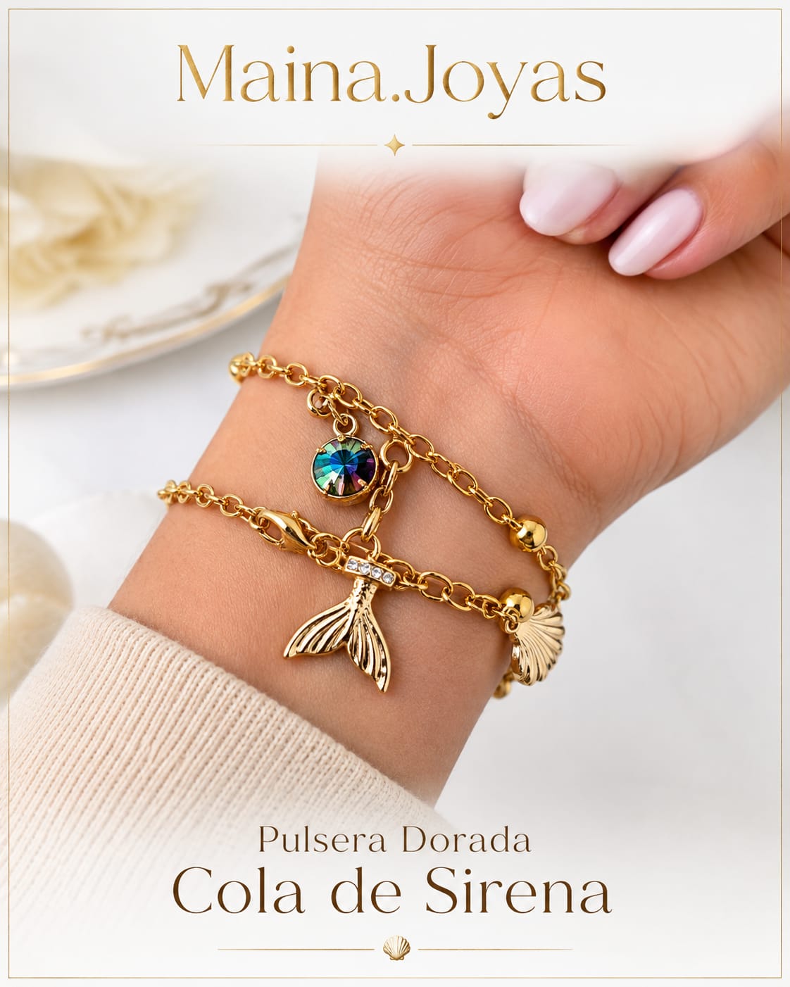 Pandora estrellas + ostras + perla + tortuga + barco