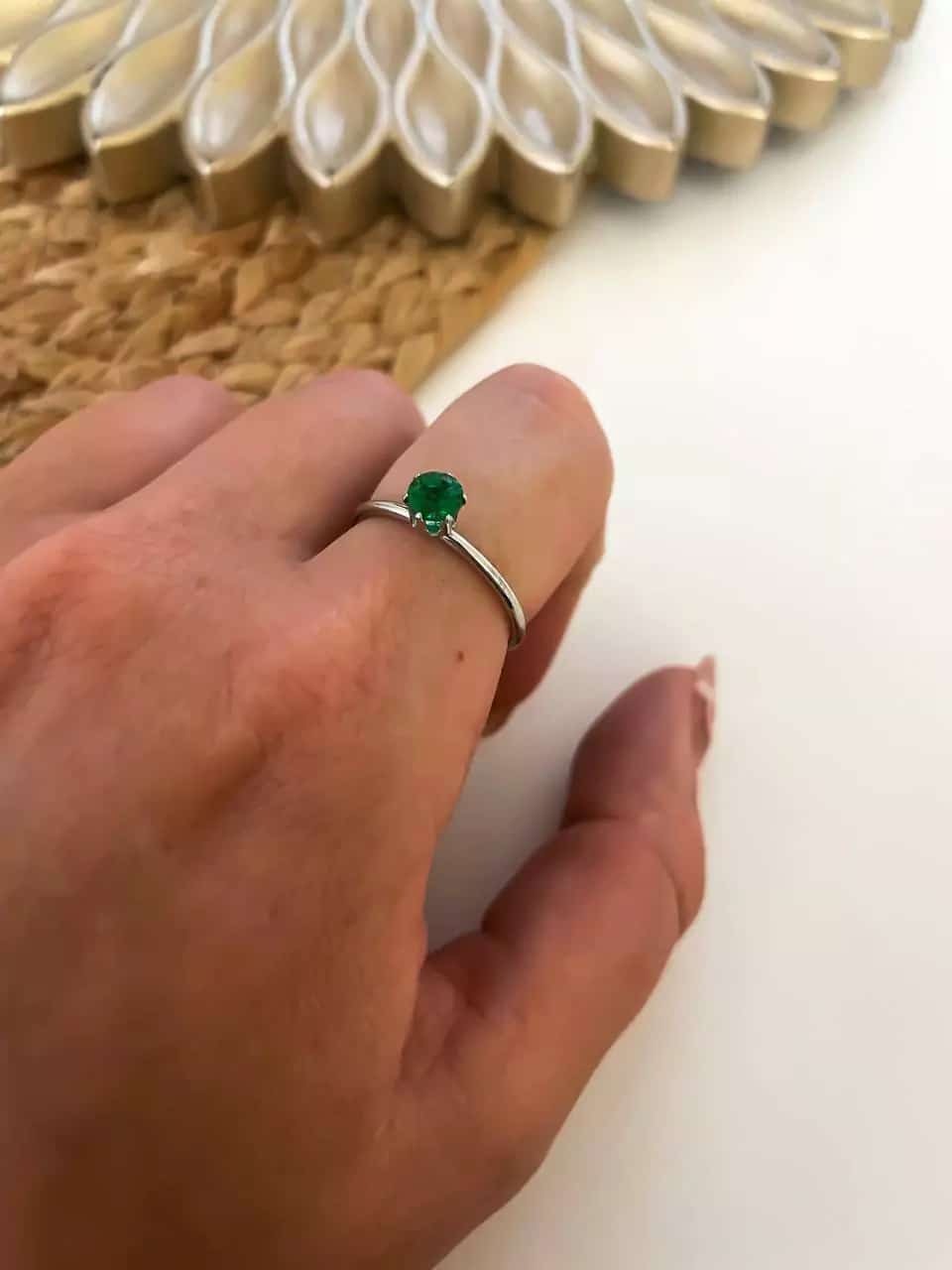 Anillo Maxi Yuri Verde Esmeralda 💚