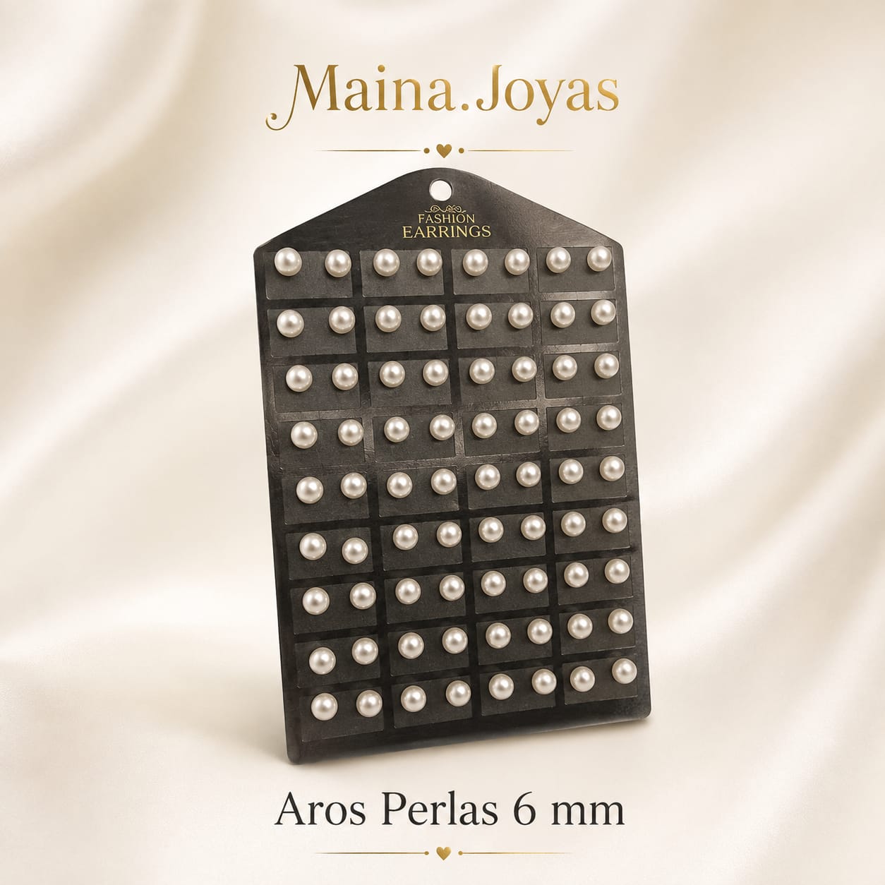 Aros Perlas 6 mm ✨