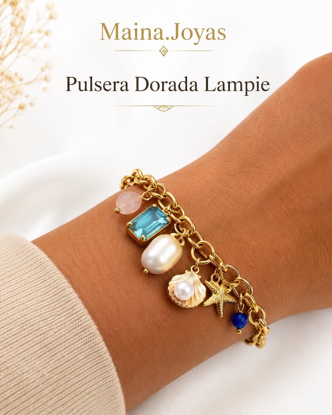 Pulsera Dorada Lampie
