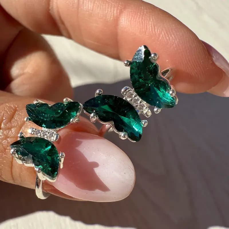 Anillo Mariposa 🦋 Verde 💚