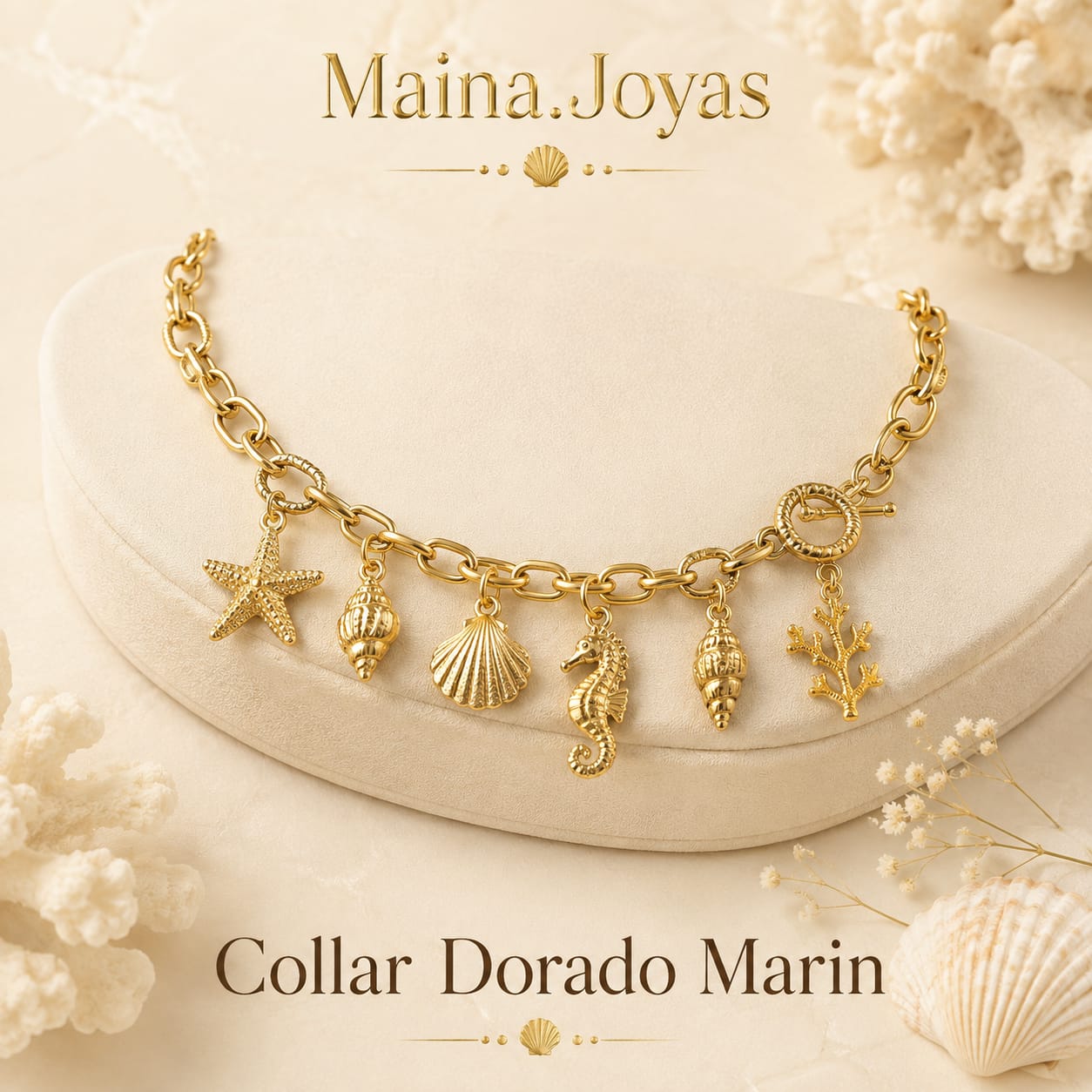 Collar dorado Marin