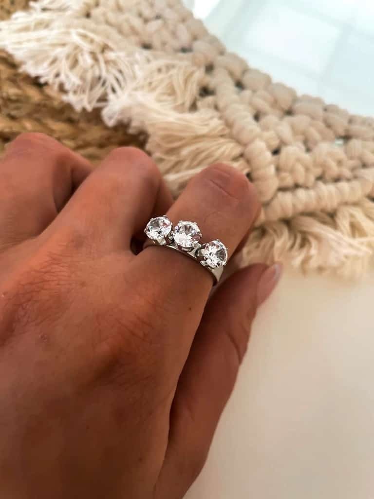 Anillo Diamond Transparente 🤍