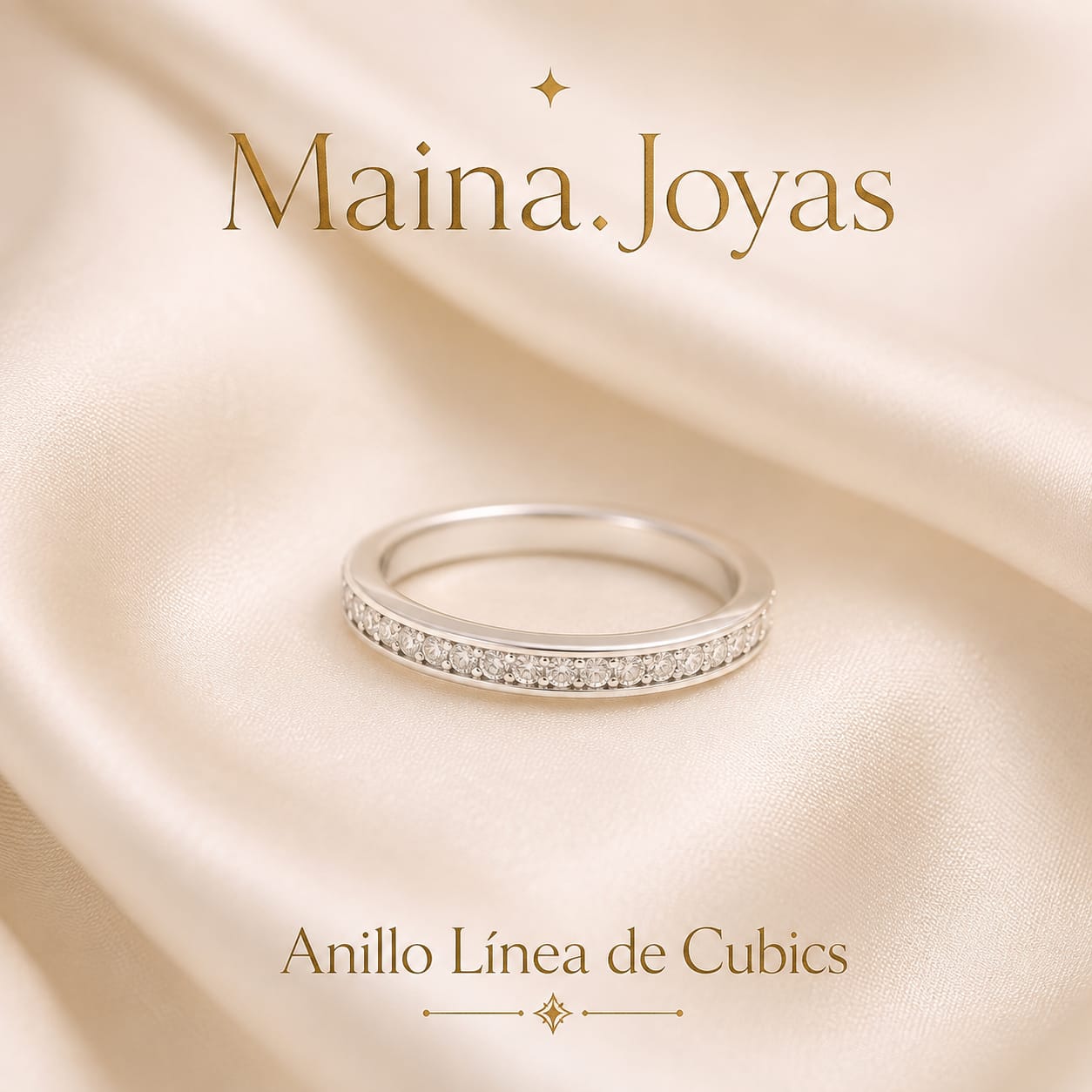 Anillo Linea de Cubics ✨ (Plata 925)