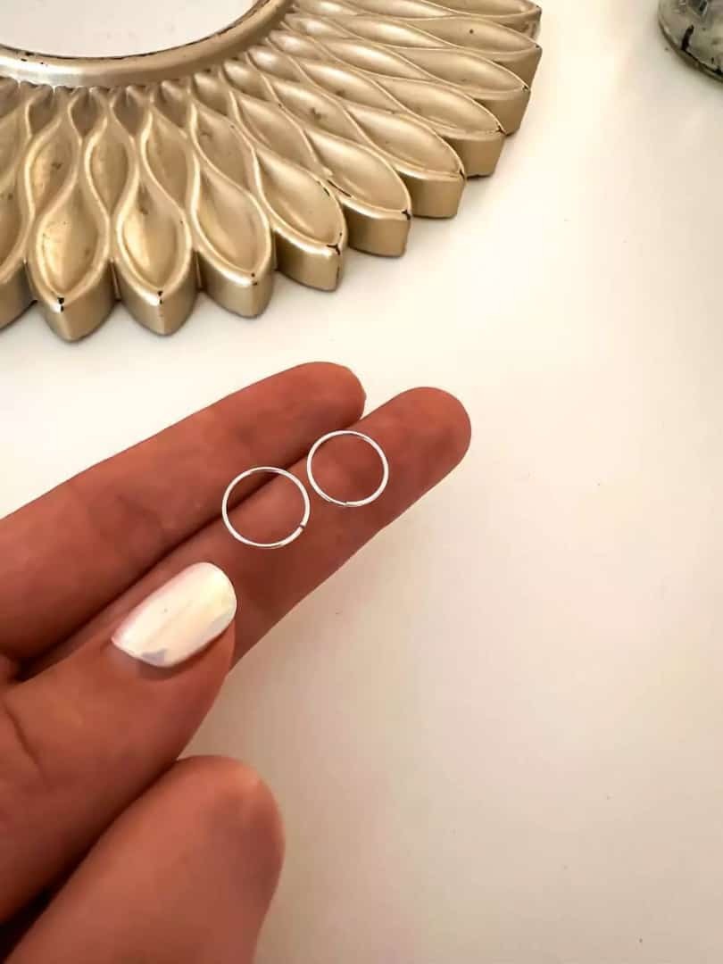 Argollita Trenza Simple P/Nariz 12 mm ✨