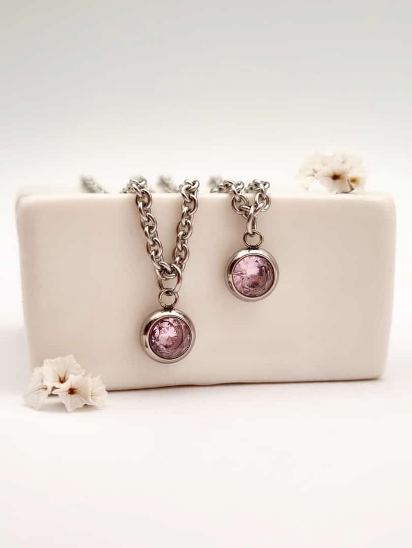 Collar Punto Luz Rosa 💗