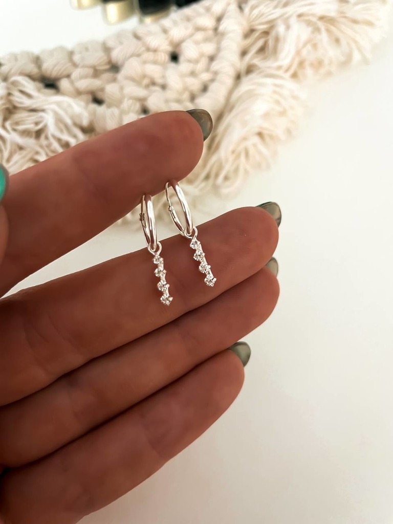 Aros Cuádruple Colgante 1,2 cm ✨