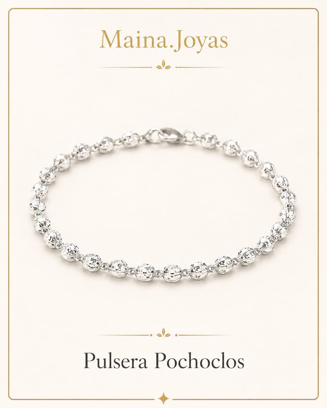 Pulsera Pochoclo 17cm