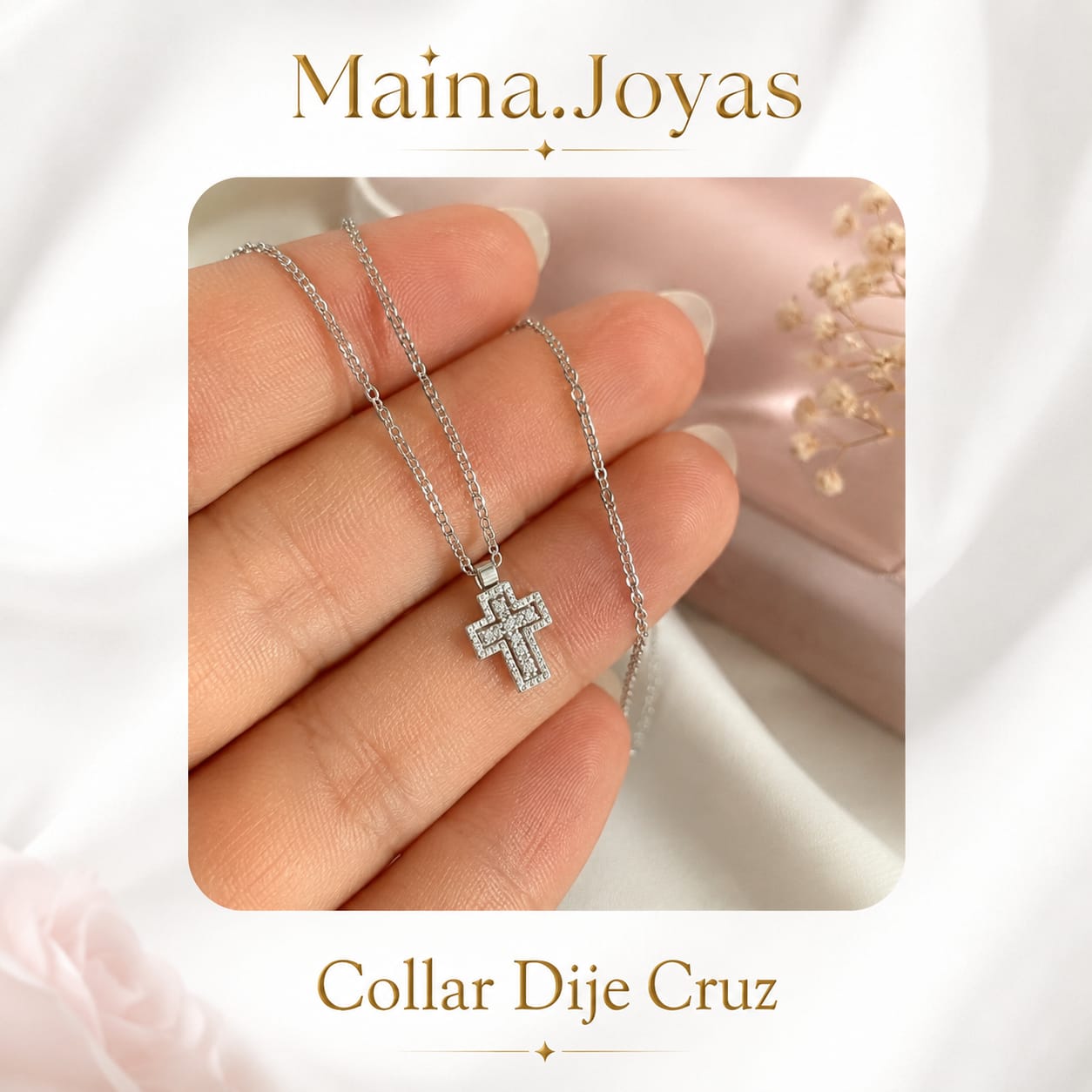 Collar Dije Cruz ✨