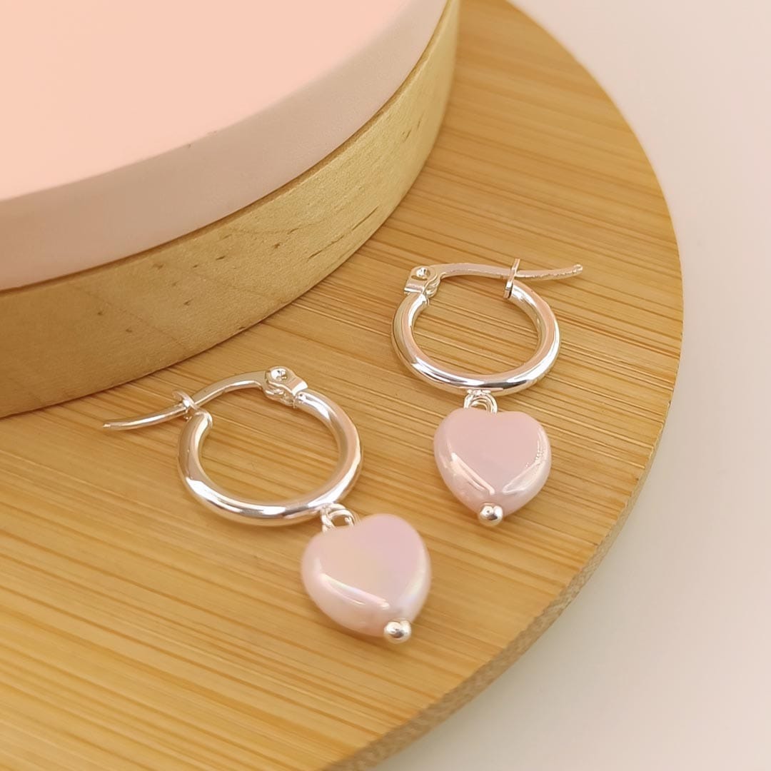 Argollas Premium c/dije 🩷 Piedra Rosada
