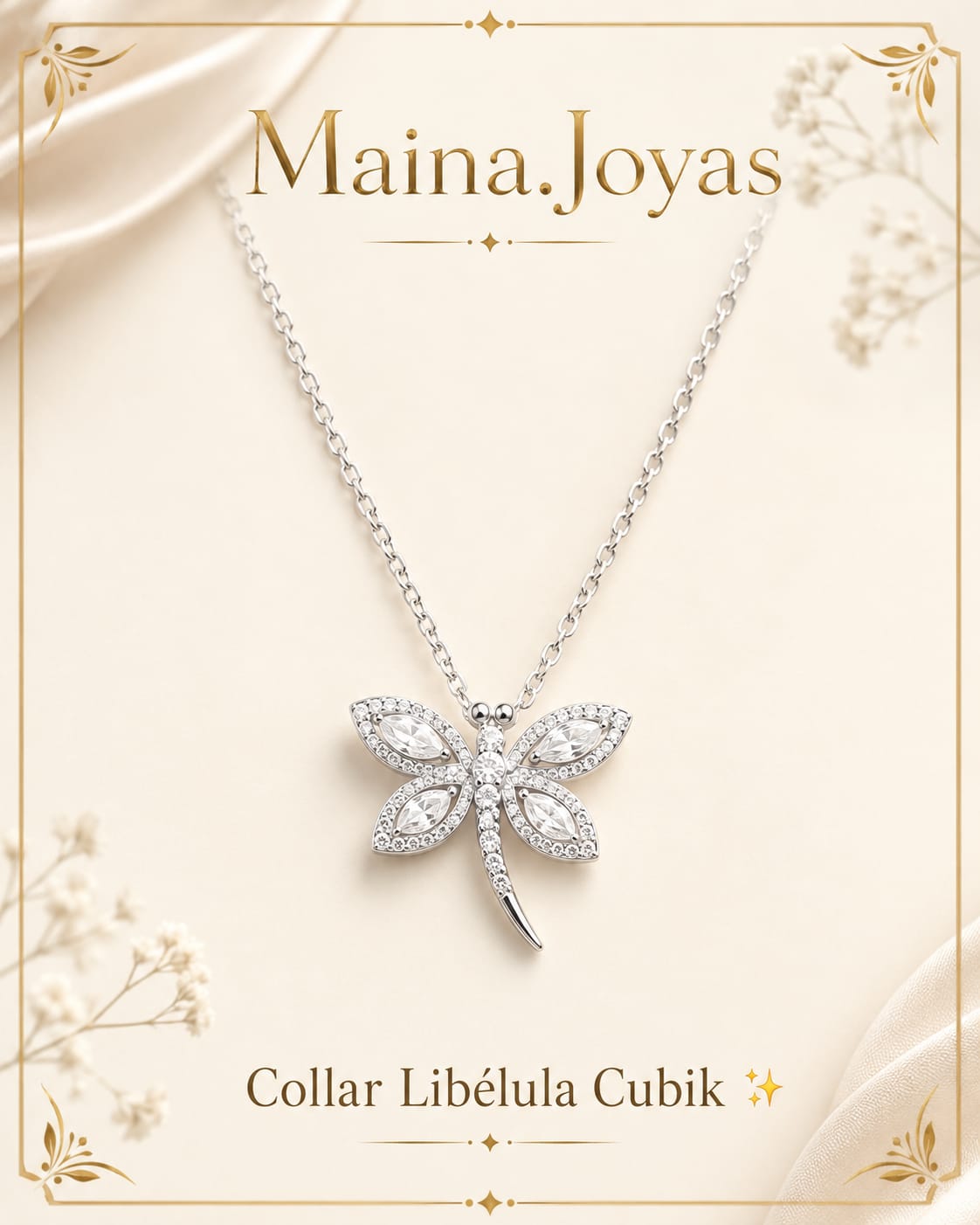 Collar Libélula Cubik ✨