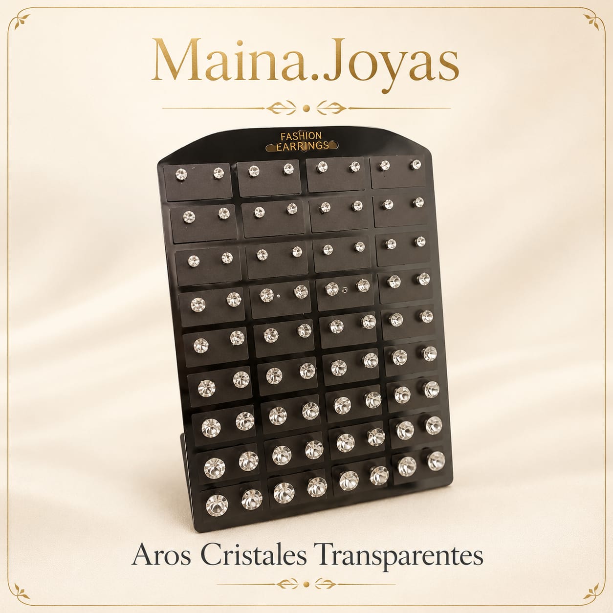 Aros Cristales Transparentes ✨