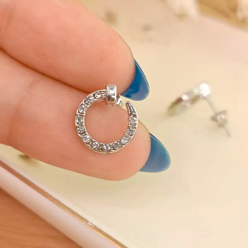 Aros Semi Círculo Brillante ✨