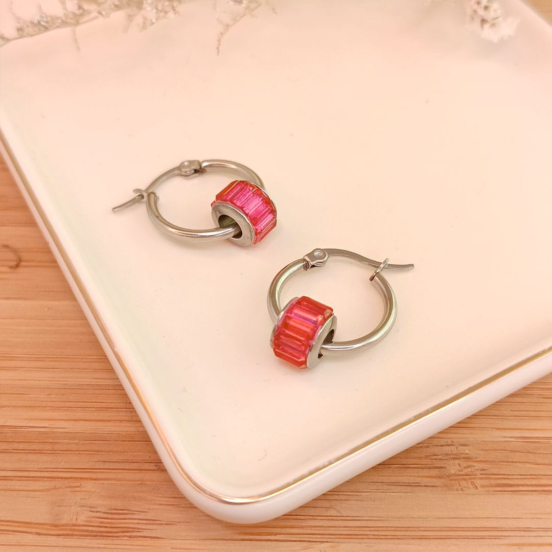 Argollas Rox - Fucsia